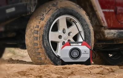 Etenwolf S6 červený autokompresor, 11,03 bar, 19 200 mAh