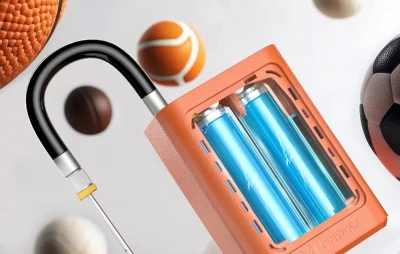 Etenwolf P300 Plus oranžová 3200 mAh elektrická pumpa na míče