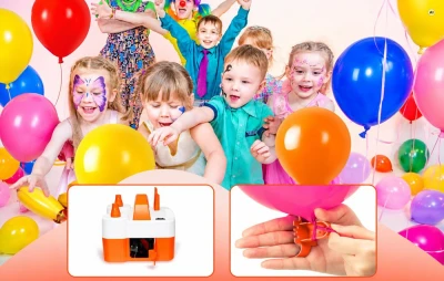 Etenwolf P400 2600 mAh oranžová elektrická pumpa na balónky