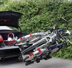 Eufab Premium III - 3 kola - nosič na tažné zařízení + adaptér el. přípojky zdarma