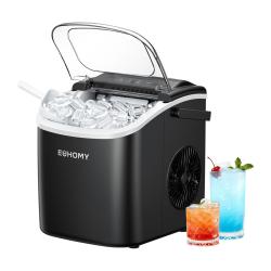 Euhomy Výrobník ľadových kociek IM001, 1,2 l, 12 kg (čierny)