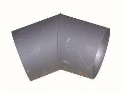 Eurometal Koleno kouřové 125mm/45st.t.1,5mm ČER Eurometal Koleno kouřové 125mm/45st.t.1,5mm ČER