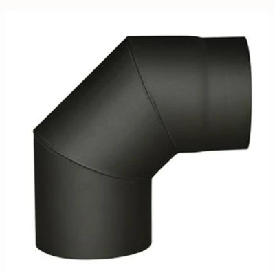 Eurometal Koleno kouřové 150mm/90st.t.1,5mm ČER Eurometal Koleno kouřové 150mm/90st.t.1,5mm ČER