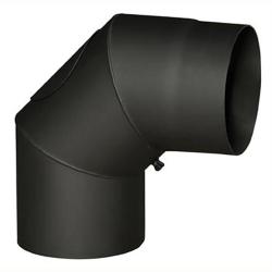 Eurometal Koleno kouřové s otv.145mm/90st.t.1,5mm ČER Eurometal Koleno kouřové s otv.145mm/90st.t.1,5mm ČER