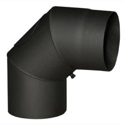 Eurometal Koleno kouřové s otv.150mm/90st.t.1,5mm ČER Eurometal Koleno kouřové s otv.150mm/90st.t.1,5mm ČER