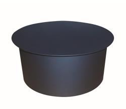 Eurometal Víčko kouřové 130mm t.1,5mm ČER Eurometal Víčko kouřové 130mm t.1,5mm ČER