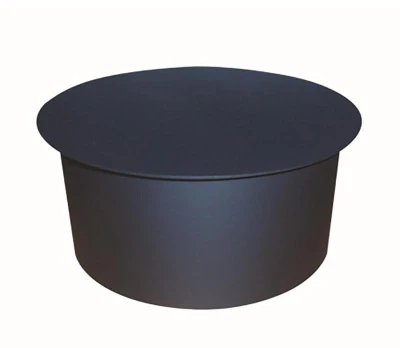 Eurometal Víčko kouřové 130mm t.1,5mm ČER Eurometal Víčko kouřové 130mm t.1,5mm ČER