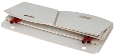 Eurotrail červený dřevěný 92x44x22 cm přepravní vozík