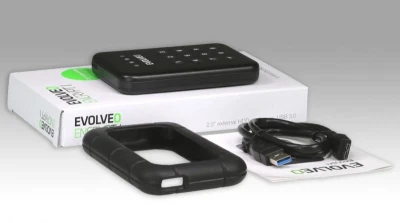 Evolveo 2.5" Encrypt 1, externí rámeček na HDD, USB 3.0, celohliníkový, antivibrační silikonový kryt Evolveo 2.5" Encrypt 1, externí rámeček na HDD, USB 3.0, celohliníkový, antivibrační silikonový kryt