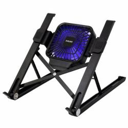 EVOLVEO Ania 8, nastavitelný podstavec pro notebook, modré podsvícení, ntb 11-15,6