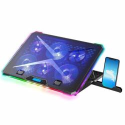 EVOLVEO Ania 9 RGB, nastavitelný podstavec pro notebook a telefon, posvícení, regulace otáček, ntb 10-17
