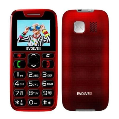 Evolveo EasyPhone, mobilní telefon pro seniory s nabíjecím stojánkem, červená Evolveo EasyPhone, mobilní telefon pro seniory s nabíjecím stojánkem, červená