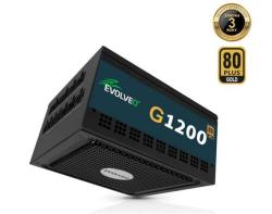 Evolveo G1200 zdroj 1200W, 80+ GOLD, ATX 3.1, PCIe 5.1, aPFC, 140mm ventilátor, modulární, záruka 3 roky, černý Evolveo G1200 zdroj 1200W, 80+ GOLD, ATX 3.1, PCIe 5.1, aPFC, 140mm ventilátor, modulární, záruka 3 roky, černý
