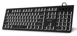 EVOLVEO K1010, klávesnice s bílým podsvícením, CZ+SK, černá EVOLVEO K1010, klávesnice s bílým podsvícením, CZ+SK, černá