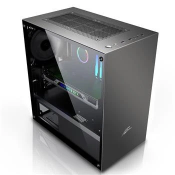 Evolveo M4, case mATX, 2x USB2.0 / 1x USB3.0 / 120mm LED / černý s průhlednou bočnicí