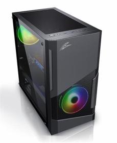 EVOLVEO M5, case mATX, 2x USB2.0 / 1x USB3.0 / 3x120mm LED / černý s průhlednou bočnicí EVOLVEO M5, case mATX, 2x USB2.0 / 1x USB3.0 / 3x120mm LED / černý s průhlednou bočnicí