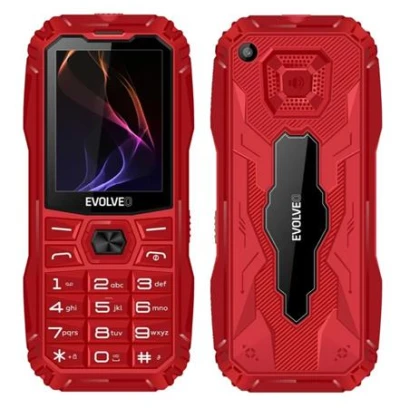 Evolveo MaxPhone A1, tlačítkový Dual SIM telefon, červený