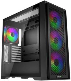 EVOLVEO Rhino, skříň eATX/ATX, 4x ARGB ventilátor 120mm, boční panel temperované sklo + mřížkovaný přední panel EVOLVEO Rhino, skříň eATX/ATX, 4x ARGB ventilátor 120mm, boční panel temperované sklo + mřížkovaný přední panel