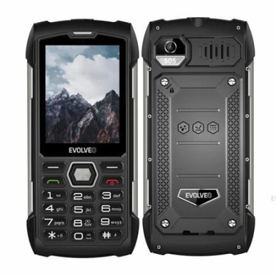 Evolveo StrongPhone H1, 2,8" vodotěsný odolný/2xSIM/2px/micro SDHC/5000mAh/černá-stříbrná
