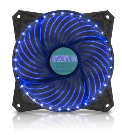 EVOLVEO ventilátor 120mm, LED 33 bodů, modrý EVOLVEO ventilátor 120mm, LED 33 bodů, modrý