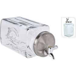 Excellent Houseware Dávkovač nápojů skleněný 3 l