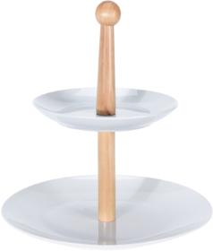 Excellent Etažér na cukroví porcelánový 2 patra