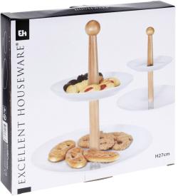 Excellent Etažér na cukroví porcelánový 2 patra