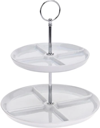 Excellent Etažér porcelánový 2 patra 24 cm Excellent Etažér porcelánový 2 patra 24 cm