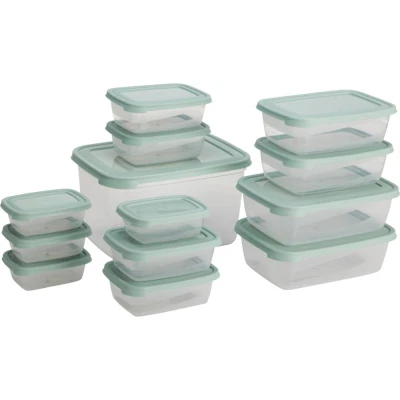 Excellent Houseware Box na potraviny sada 13 ks zelená