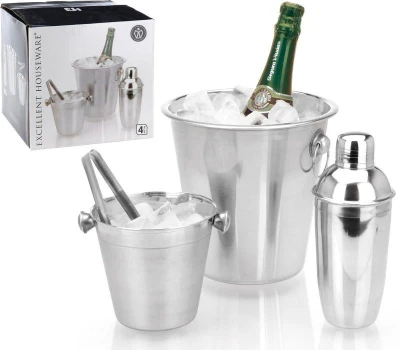 Excellent Houseware Chladič na víno a šampaňské sada 4 ks