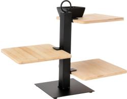 Excellent Houseware Etažér třípatrový servírovací kov/dřevo