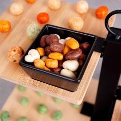 Excellent Houseware Etažér třípatrový servírovací kov/dřevo