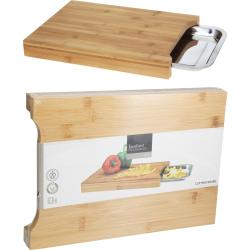 Excellent Houseware Krájecí prkénko s miskou bambus 35x25cm