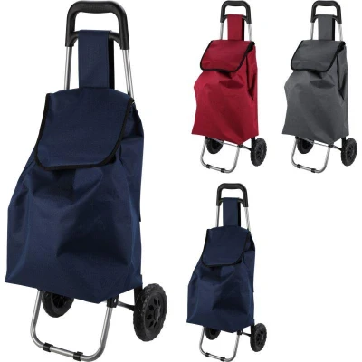 Excellent Houseware Nákupní taška na kolečkách 33 l modrá