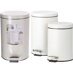 Excellent Houseware Odpadkový koš pedálový 12 a 3 l krémová