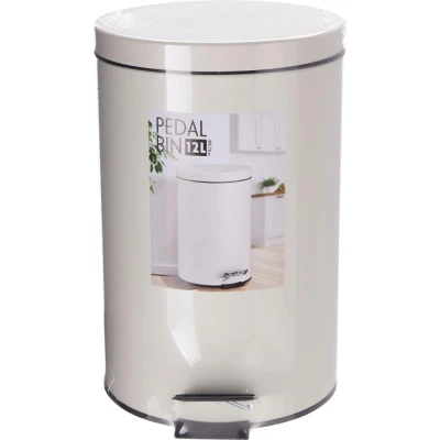 Excellent Houseware Odpadkový koš pedálový 12 a 3 l krémová