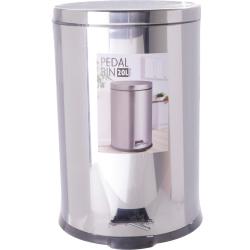 Excellent Houseware Odpadkový koš pedálový 2 ks 20 a 5 l stříbrná