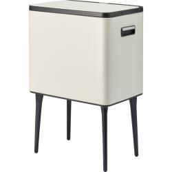 Excellent Houseware Odpadkový koš s dotykovým otevíráním 35 l matná krémová