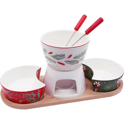 Excellent Houseware Porcelánová fondue sada