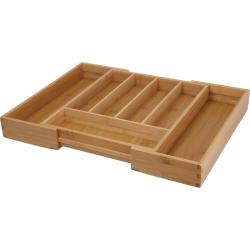 Excellent Houseware Příborník nastavitelný rozkládací bambus