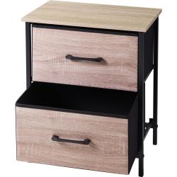 Excellent Houseware Regál kovový se 2 zásuvkami 45 x 30 x 54 cm