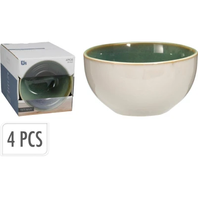 Excellent Houseware Sada misek 4 ks 580 ml zelená