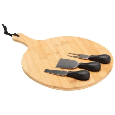 Excellent Houseware Sada na krájení sýrů s prkénkem sada 4 ks Excellent Houseware Sada na krájení sýrů s prkénkem sada 4 ks