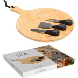 Excellent Houseware Sada na krájení sýrů s prkénkem sada 4 ks