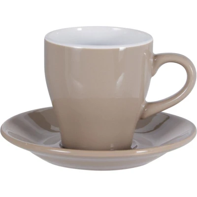 Excellent Houseware Sada šálků s podšálky kamenina 12 ks 240 ml