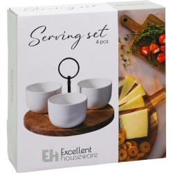 Excellent Houseware Servírovací sada na pochutiny 4 ks