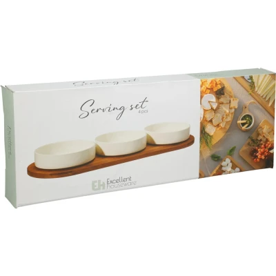 Excellent Houseware Servírovací sada na pochutiny 4 ks