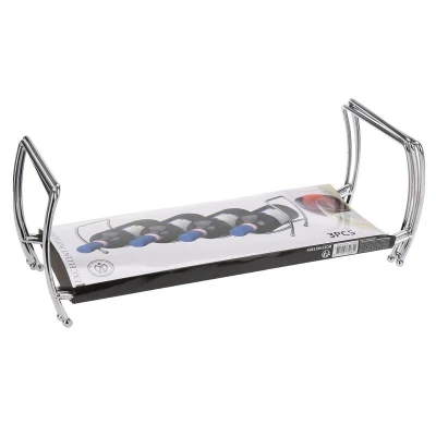 Excellent Houseware Stojan na víno stohovatelný sada 3 patra