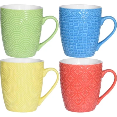 Excellent Houseware Hrnek sada 4 ks porcelánový 380 ml