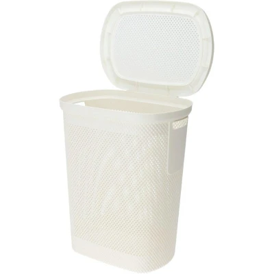 Excellent Koš na prádlo s víkem 60 l béžová